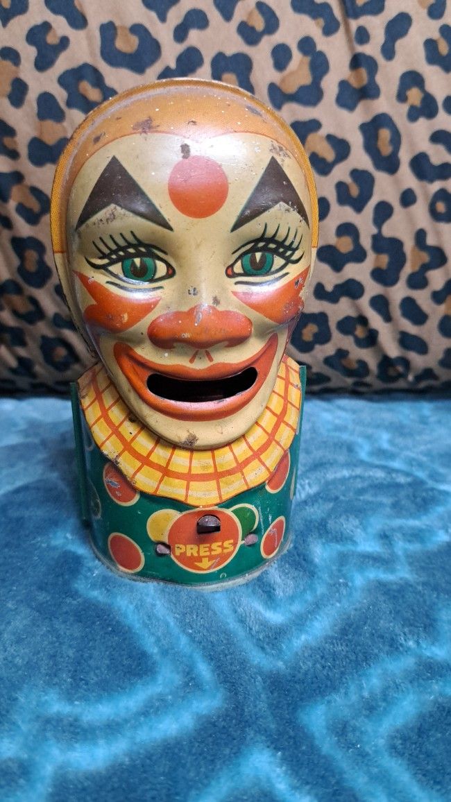 Creepy Clown Antique Piggy Bank - Kids Toys