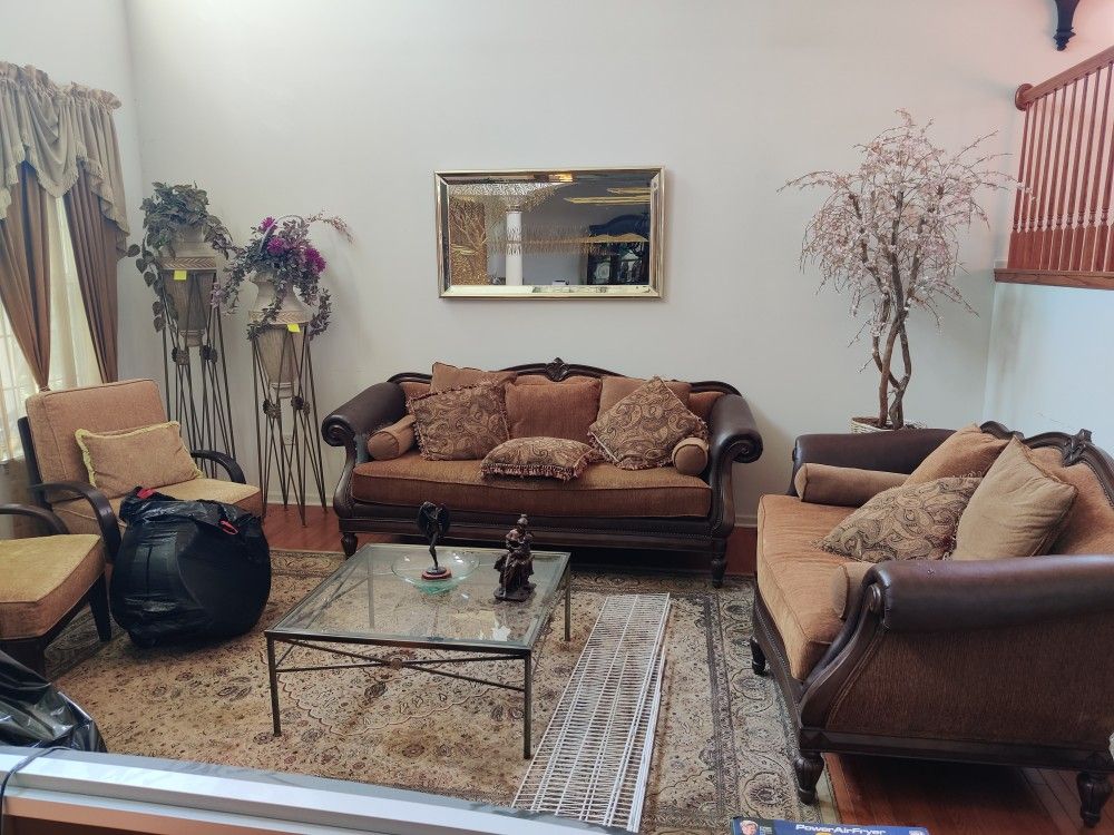 Sofas And Chairs And Table