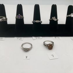 Sterling Silver Rings $20 Each