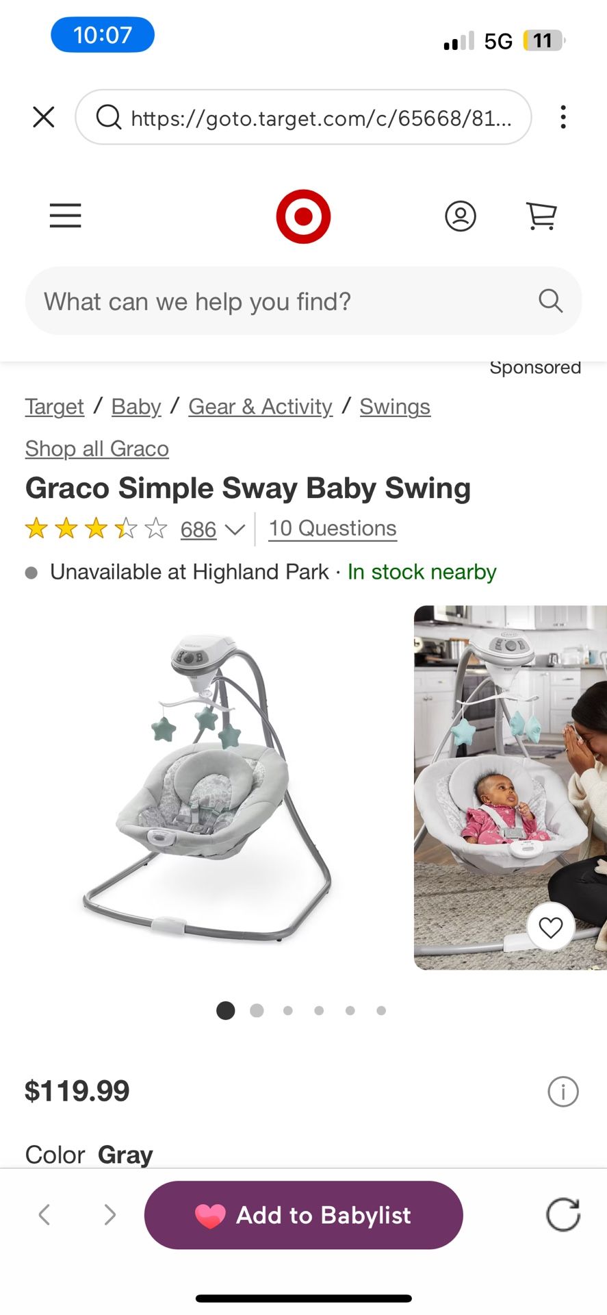 Baby Swing 