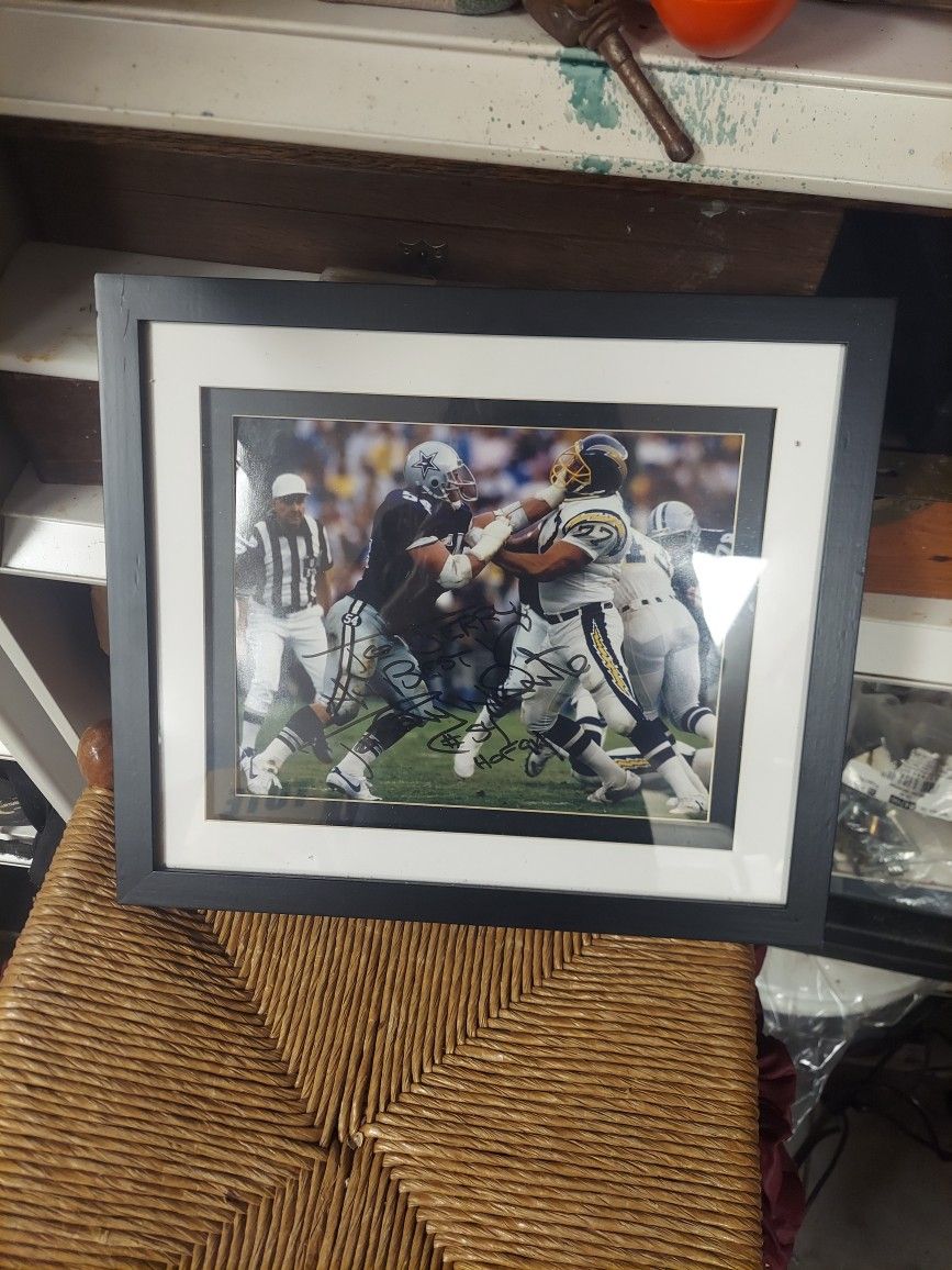 Randy White Dallas Cowboys Defensive Tackle Autographed Picture