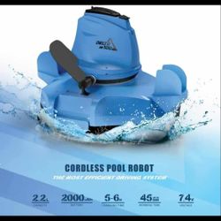Kokido Robotic Pool Cleaner Delta 100 Cordless Rechargeable Pool Vacuum