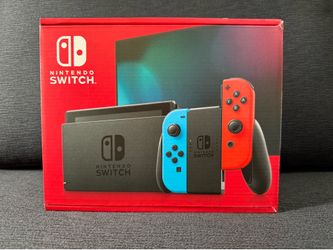 Nintendo Switch Handheld Console - Neon Red/Neon Blue (NEW)