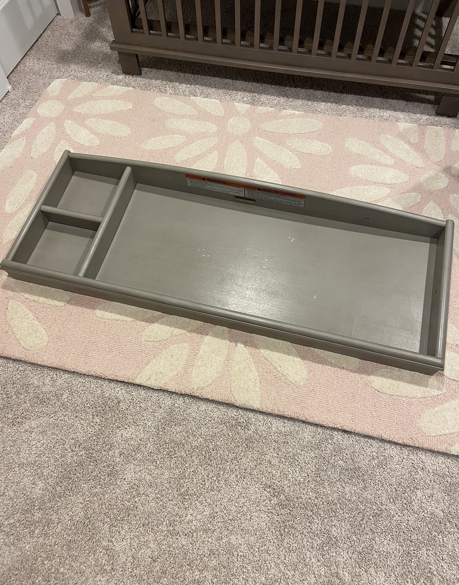 Changing table topper for dresser
