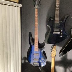 Schecter Omen Elite 4-String Bass – Active EQ – Blue Burst – Excellent