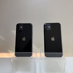 Set of 2 Apple iPhone 11 Black 64GB AT&T - Cricket Compatible