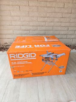 RIDGID 15 Amp 10in. Portable Corded Jobsite Table Saw with Folding Stand