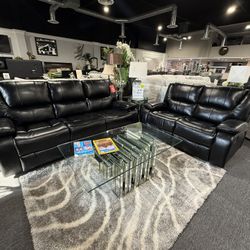 2 PC RECLINER SOFA AND LOVESEAT 