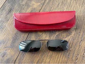 Clip On Sunglasses With Case