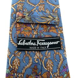 HIGH-END Movie and TV Clothes 100% SILK mens SALVATORE FERRAGAMO tie SCREEN-USED