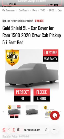 Gold shield 5L car cover