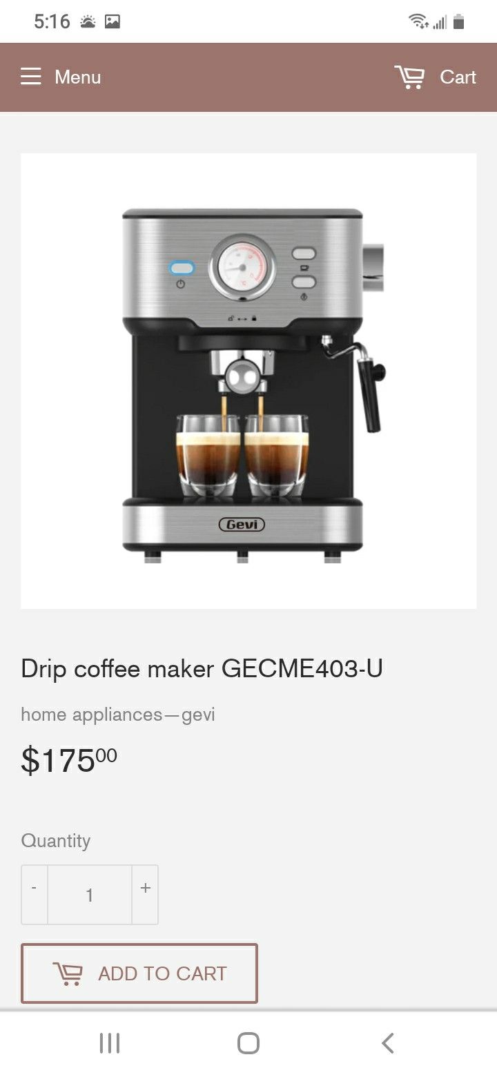 GEVI coffee maker