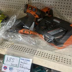 Ridgid Drill And Sawzall With Batt And Dual Charger