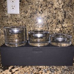 Brand New Orrefors Puck Votive 3 pack(crystal) Make me an offer