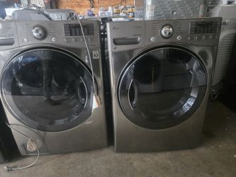 Lg Washer And Dryer Set Electric Lavadora Y Secadora 30-day Warranty 