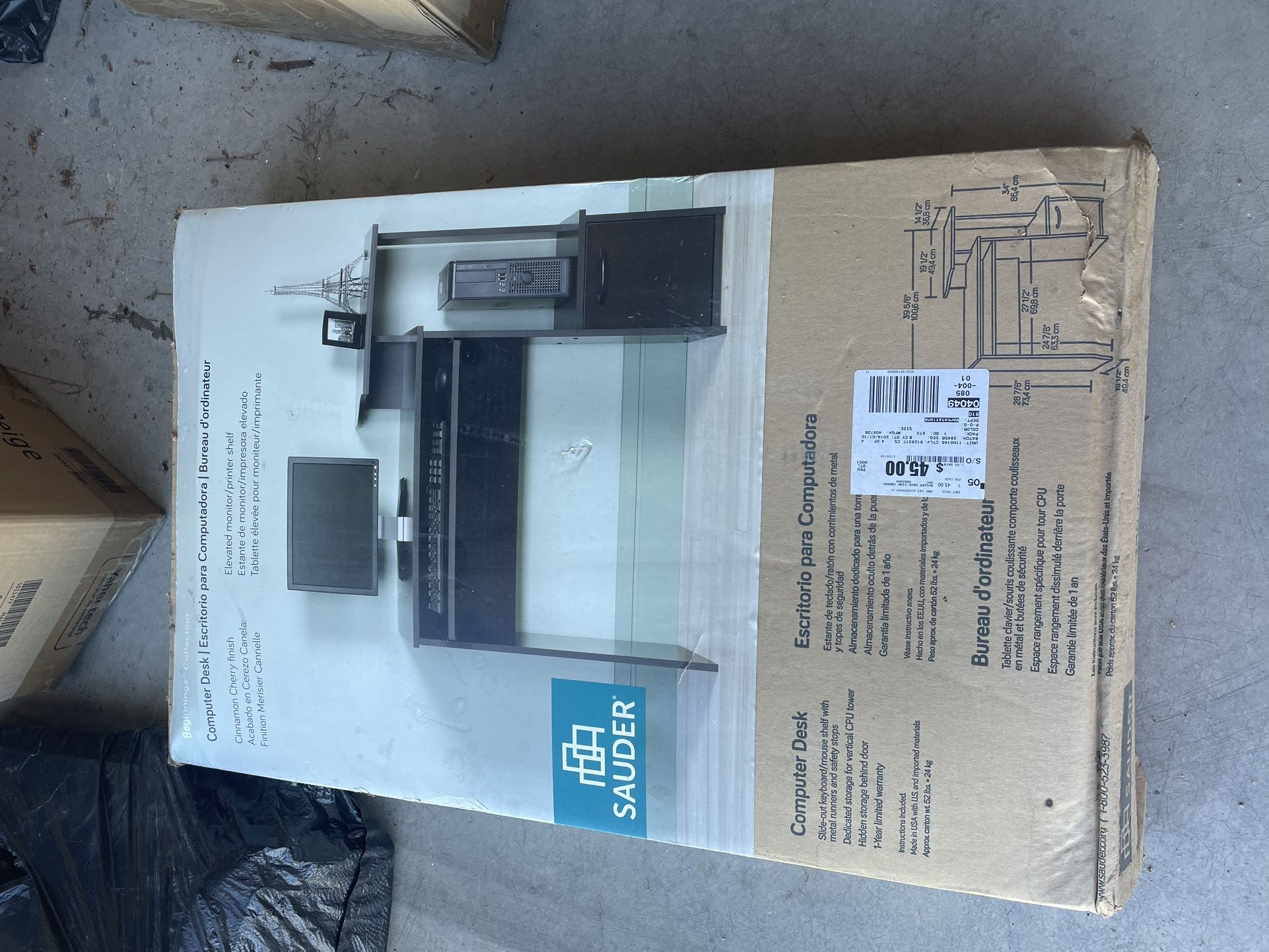 Computer Desk. Brand New. In Box.