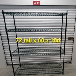 Green Epoxy Metro Shelf Stand 