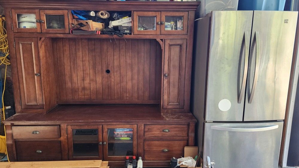 50 Inch TV Opening Real Heavy Wood And Beautiful Craftmanshio