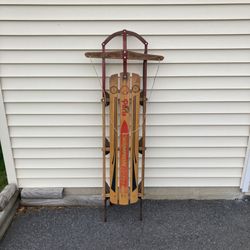 Vintage Steel Runner sled
