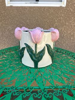 Ceramic Tulip Planter Pot