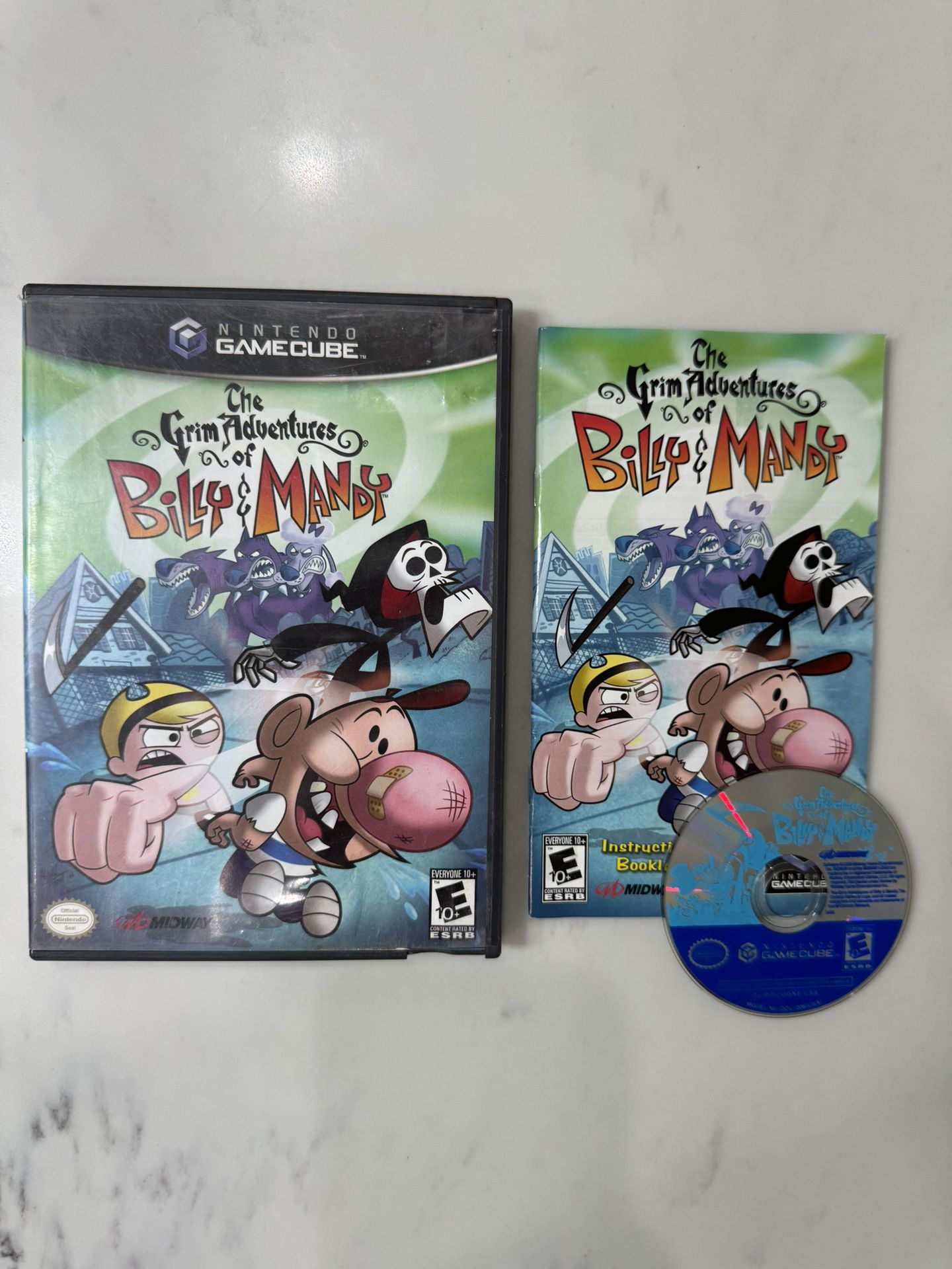 Grim Adventures of Billy & Mandy Clean Disc for Nintendo GameCube GAME
