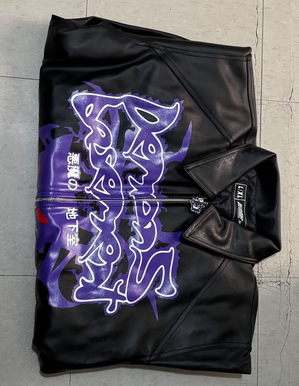 Demons Basement Gengar Leather Jacket