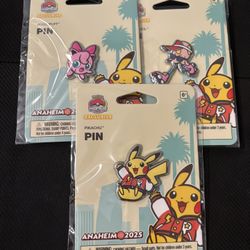 Pokemon Worlds 2025 Pin Set Of Three