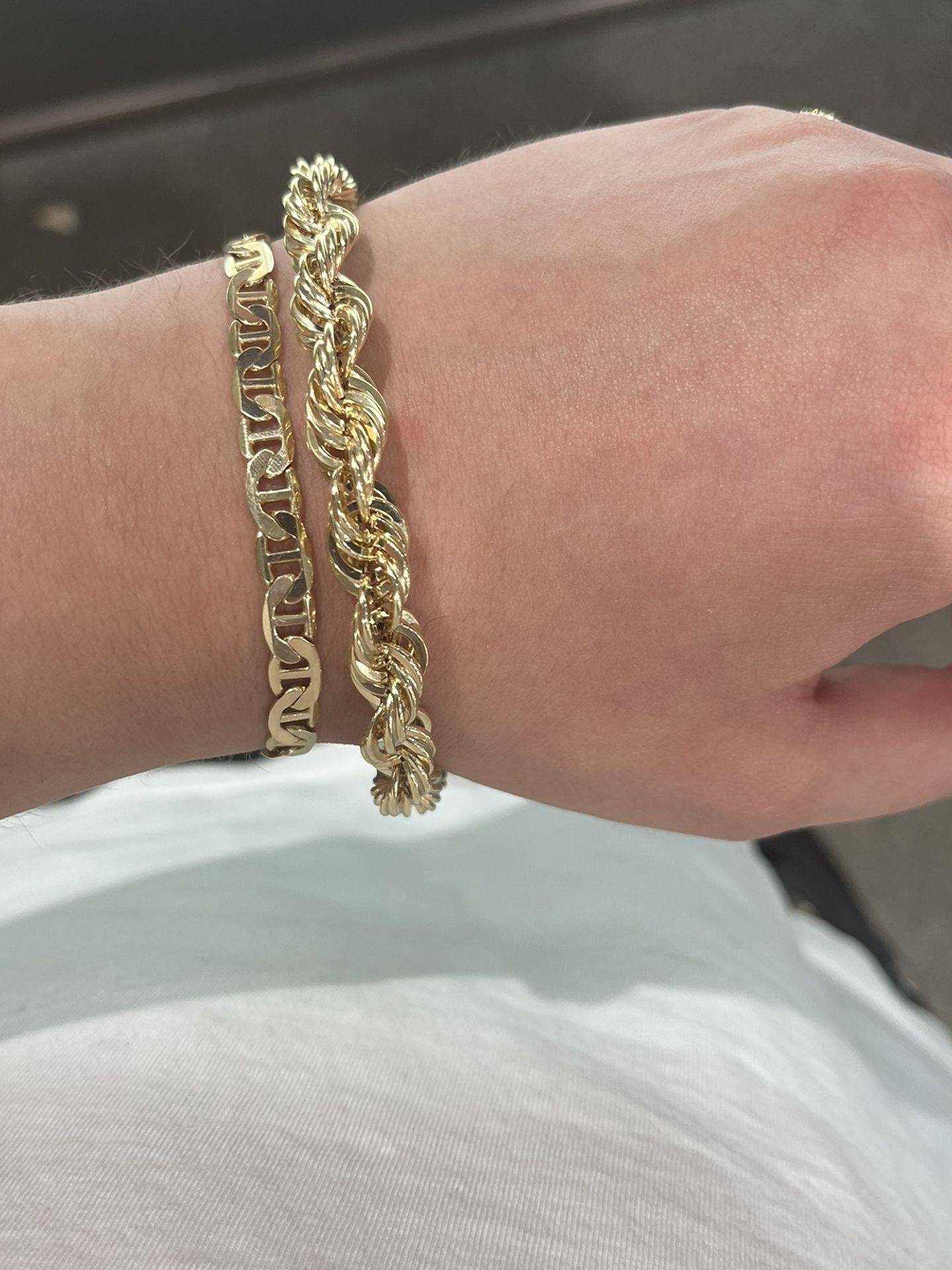 10k Gold Rope Bracelet