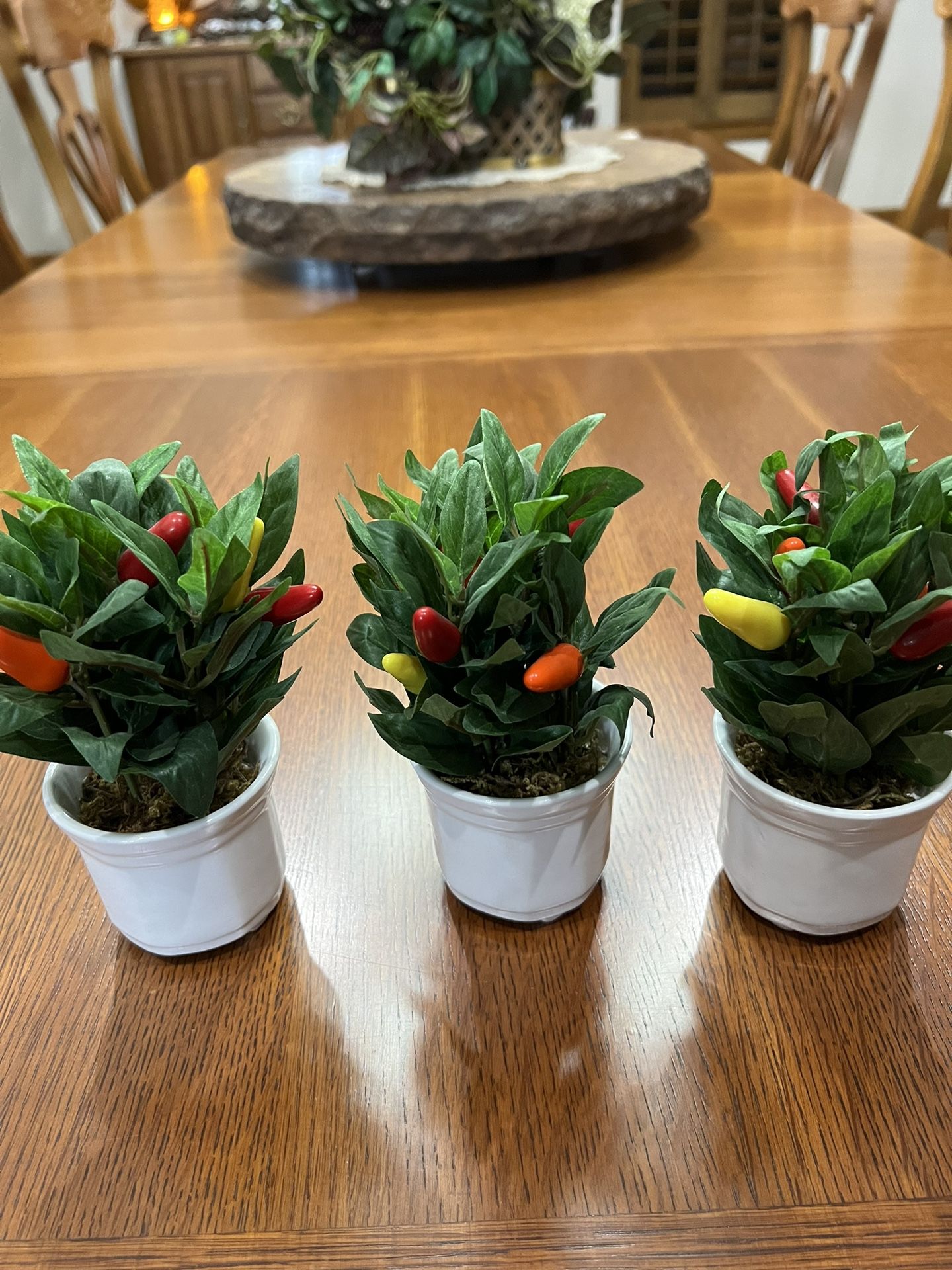 Miniature Artificial Pepper Plants 