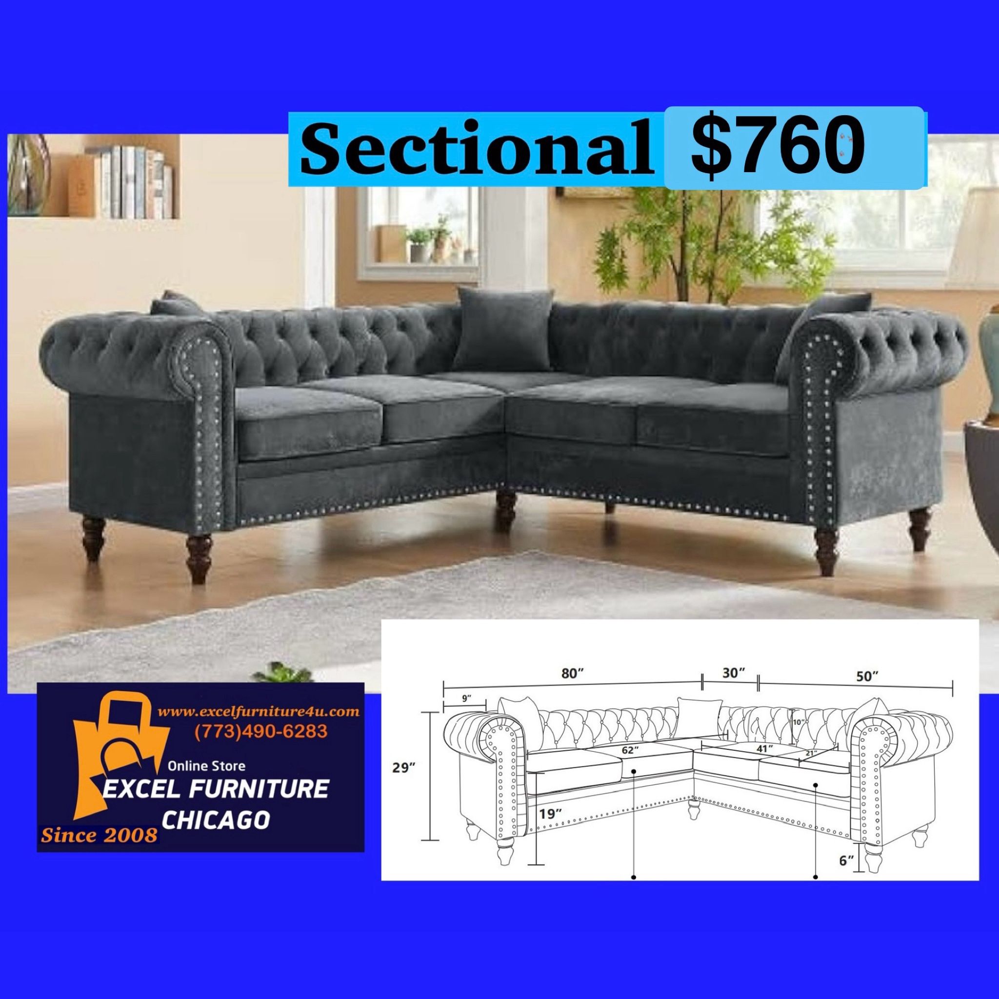 🌼FREE DELIVERY🌼Brand New Sectional Sofa Couch
