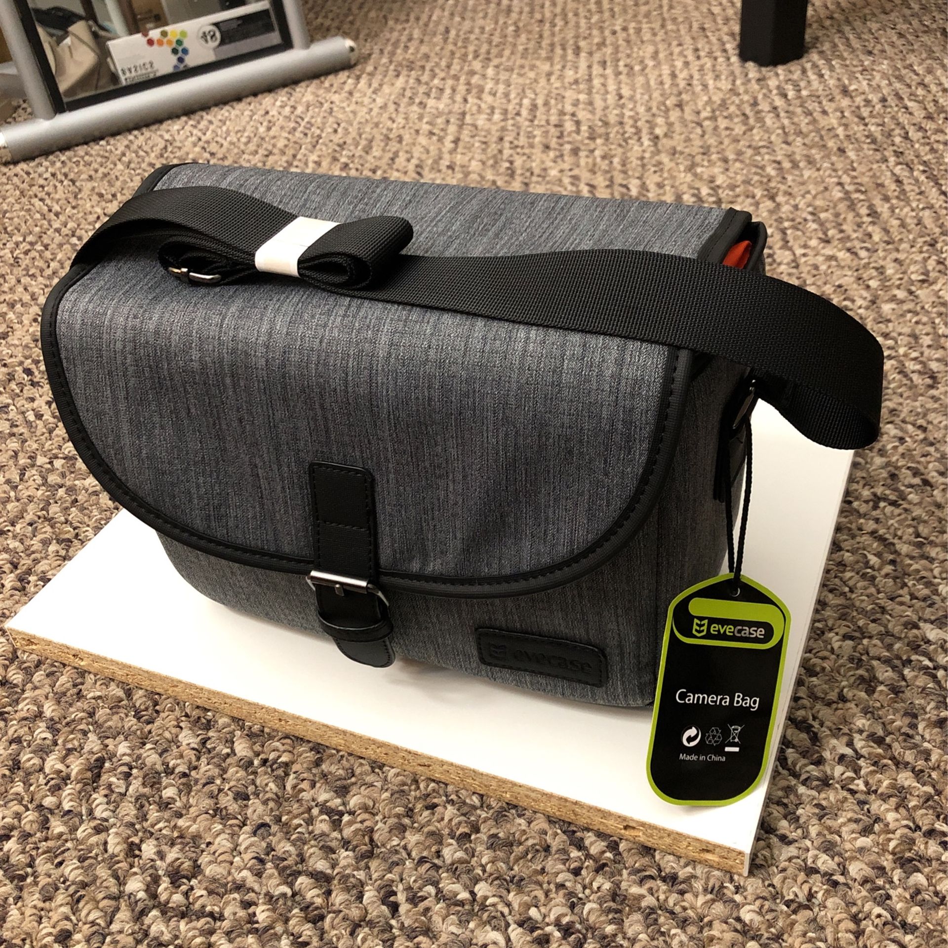 Evecase Gray Camera Shoulder Bag, Padded