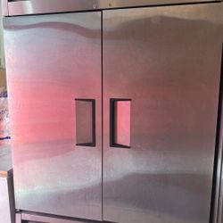 True T-49-HC 54" Two Section Reach In Refrigerator, (2) Left/Right Hinge Solid Doors, 115v