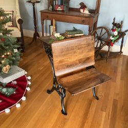 Restored Antique School Desk Haney School Furniture Co. Grand Rapids Late 1800’s