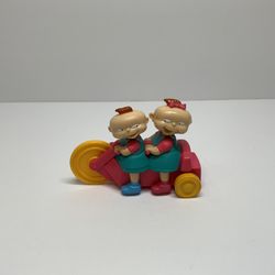 Vintage 1998 Burger King Kids Toy Nickelodeon Rugrats Phil and Lil Bike Figure
