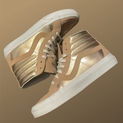 VANS SK8-Hi Reissue 2-Tone Metallic Womens Sneaker Sz 7.5