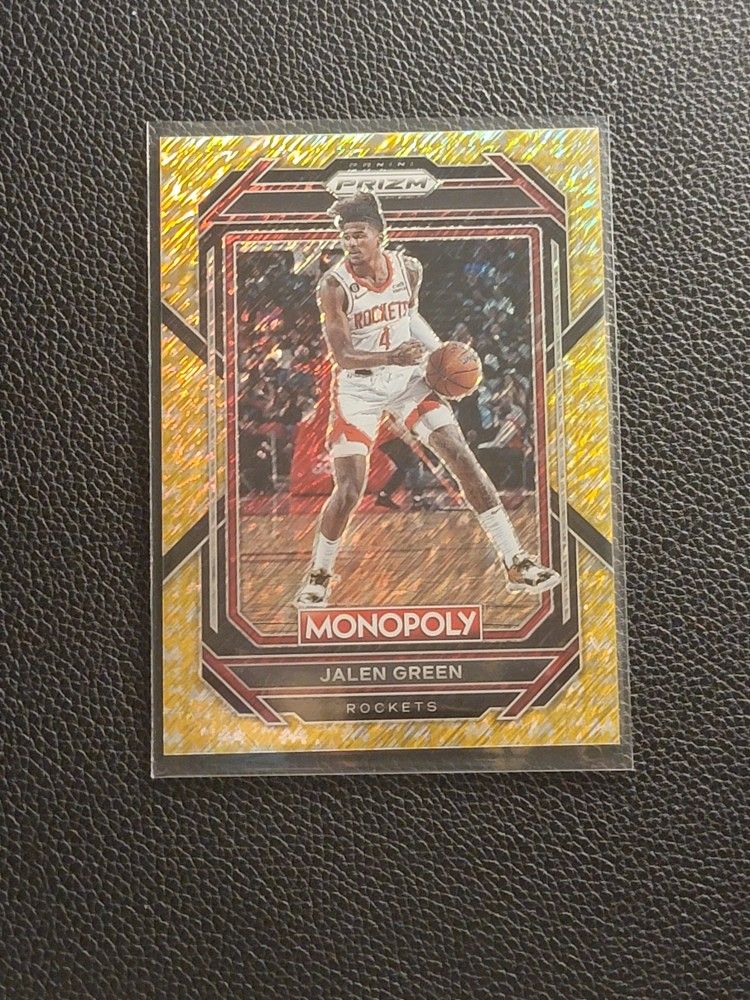 Jalen Green Gold Monopoly Prizm