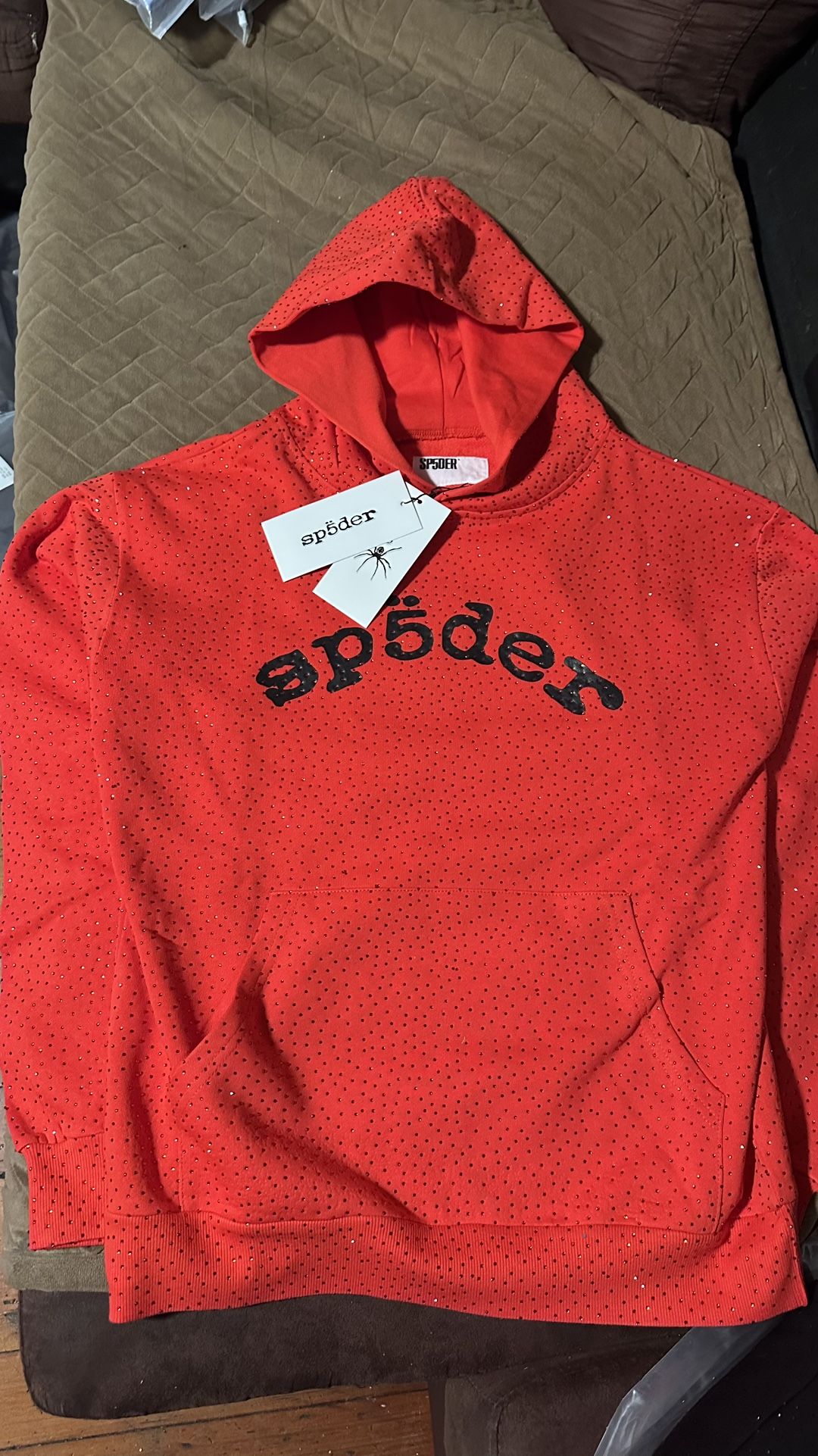 Red VVS sp5der hoodie size S