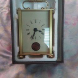 Vintage Collectible Brass Clock. 