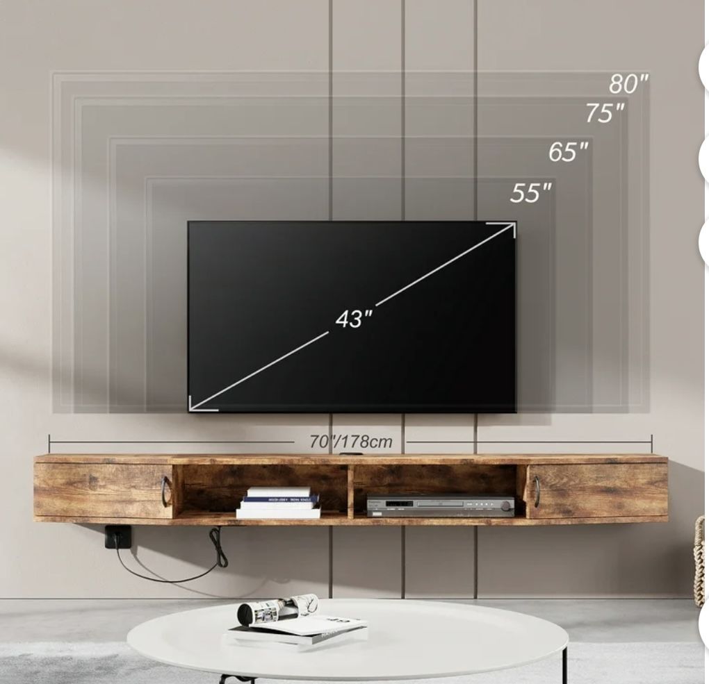 70 Inch Floating TV Stand