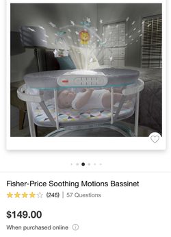 Fisher price bassinet & Matching Rocking Chair