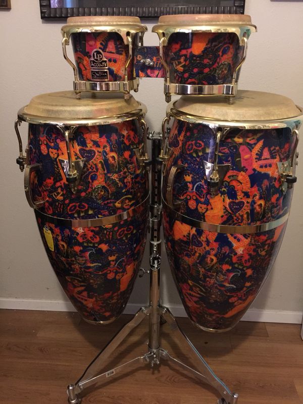 LP accents ( Santana supernatural) rare edition congas and bongo. for