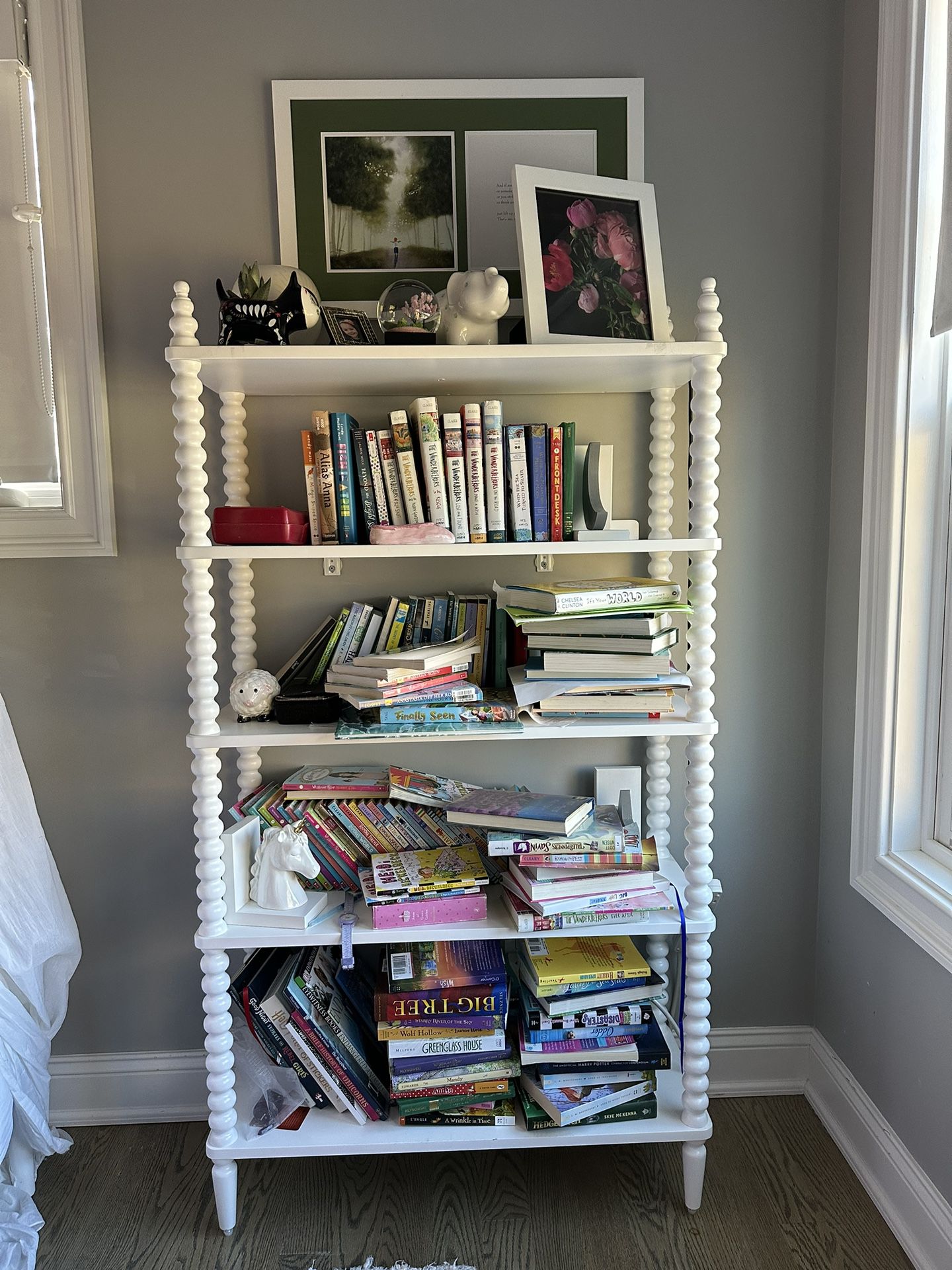 White Maple Jenny Lind Bookcase 