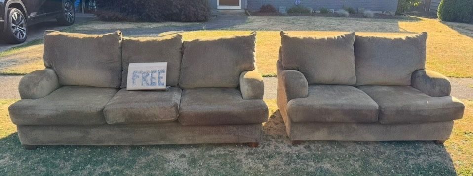 Free Couch and Loveseat
