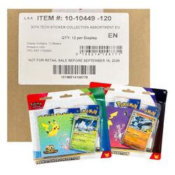 Pokemon 30th anniversary tech sticker collection
