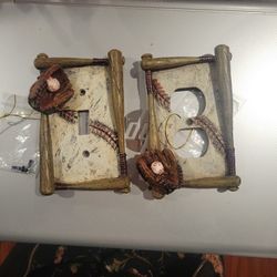 Baseball Light Switch & Electric Plug Cover