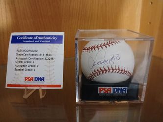 New York Yankees Alex Rodriguez #13 Signed Baseball  Graded PSA 9
