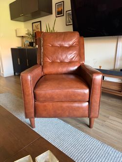 Brown Leather Recliner