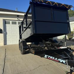 Hydraulic Dump Trailer Trash Disposal 