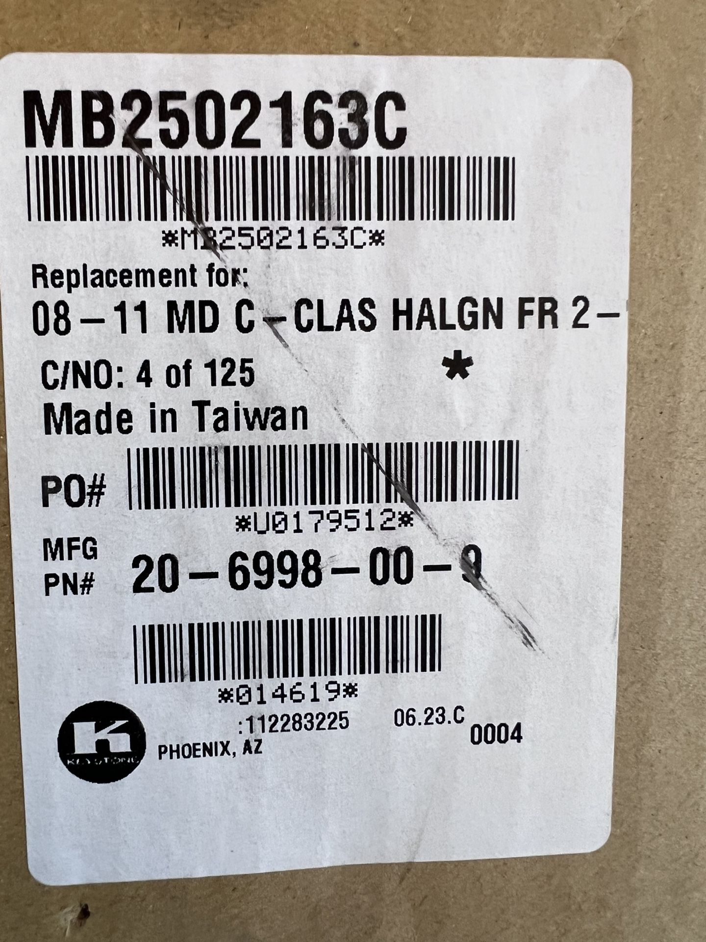 08-11 Mercedes Benz Headlight C300