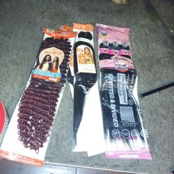 Mix packs braiding hair